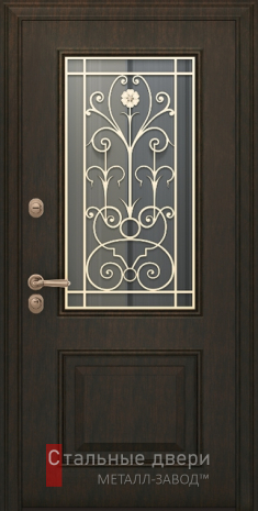Металлическая дверь с терморазрывом и окном №11